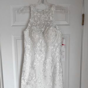 Jovani JVN Off White Lace Dress NWT
